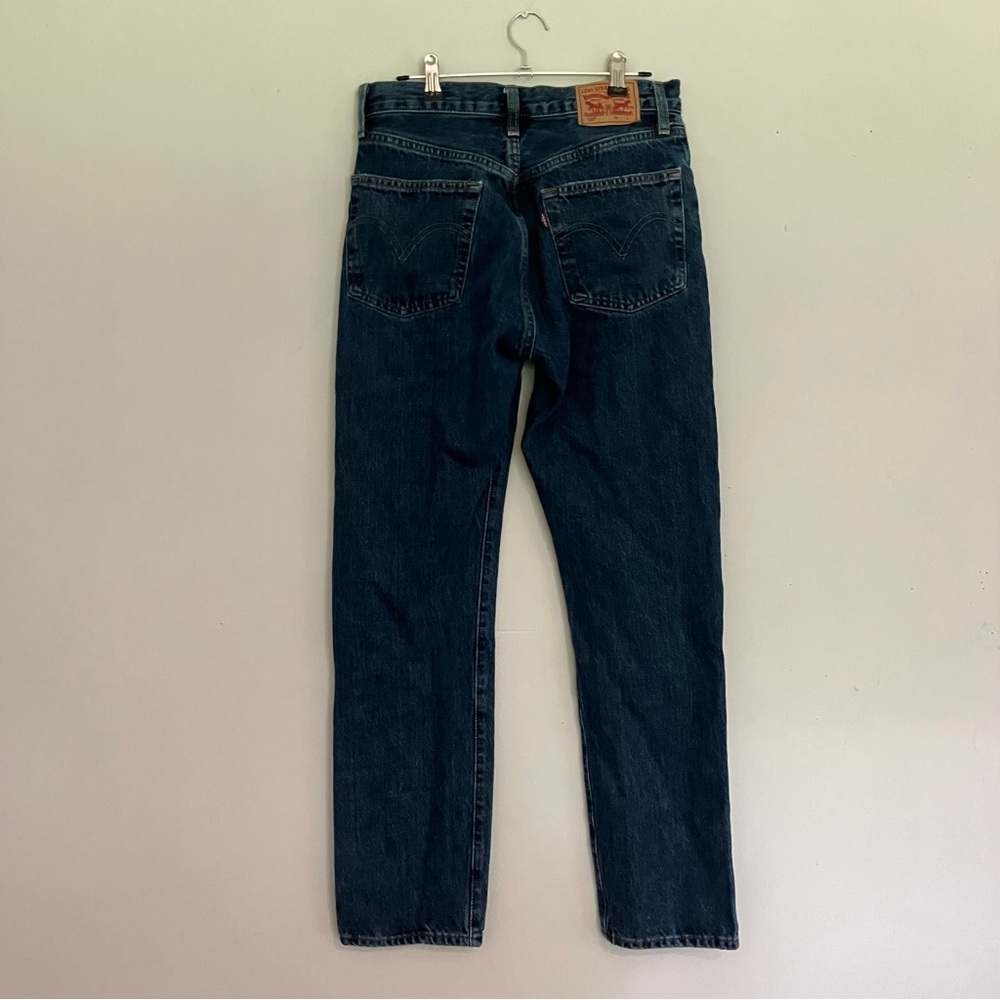 Levi’s 501s Classic Medium Wash High Rise Straight Leg Jeans Size 26w 30L - Picture 2 of 4